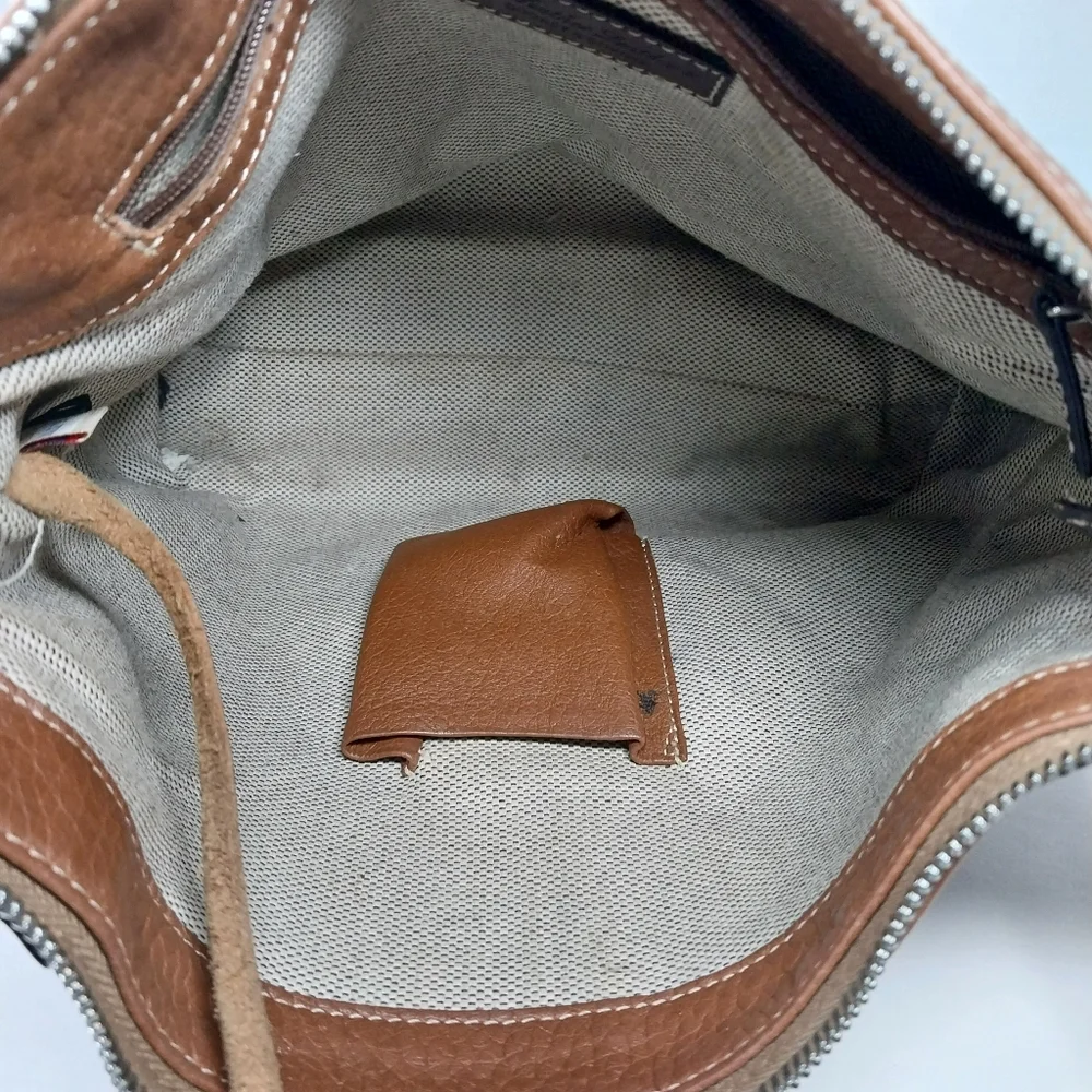 Dooney & Bourke All Weather Leather 2 Shoulder Brown Pebble Tote Bag - Picture 2 of 16